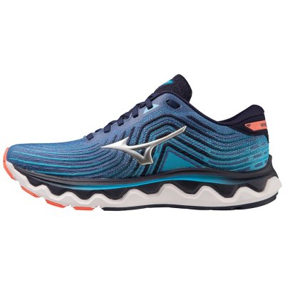 Zapatillas Para Correr Mizuno WAVE Horizon 6 Hombre - Azules / Plateados / Naranjas - Chile M402KQY